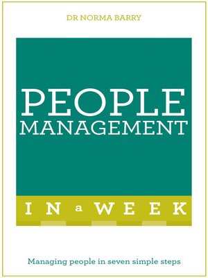 cover image of Successful People Management in a Week